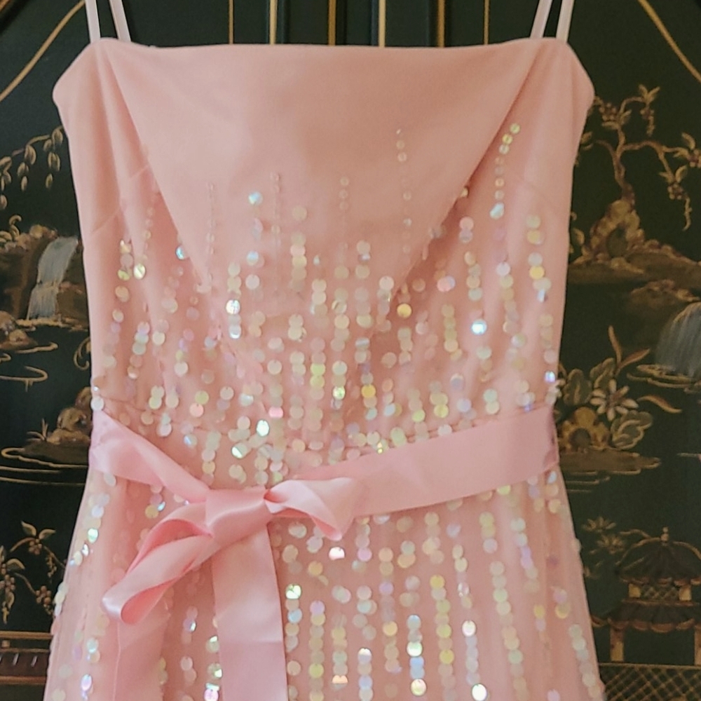 BCBGMAXAZRIA Pink Dress With Sequins - Picture 4 of 8